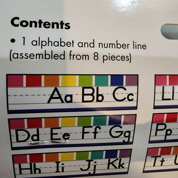 Schoolgirl style Alphabet and number line for classroom NWT - Picture 6 of 6